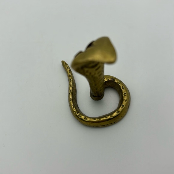 Vintage Brass King Cobra Snake Figurine - Picture 3 of 4